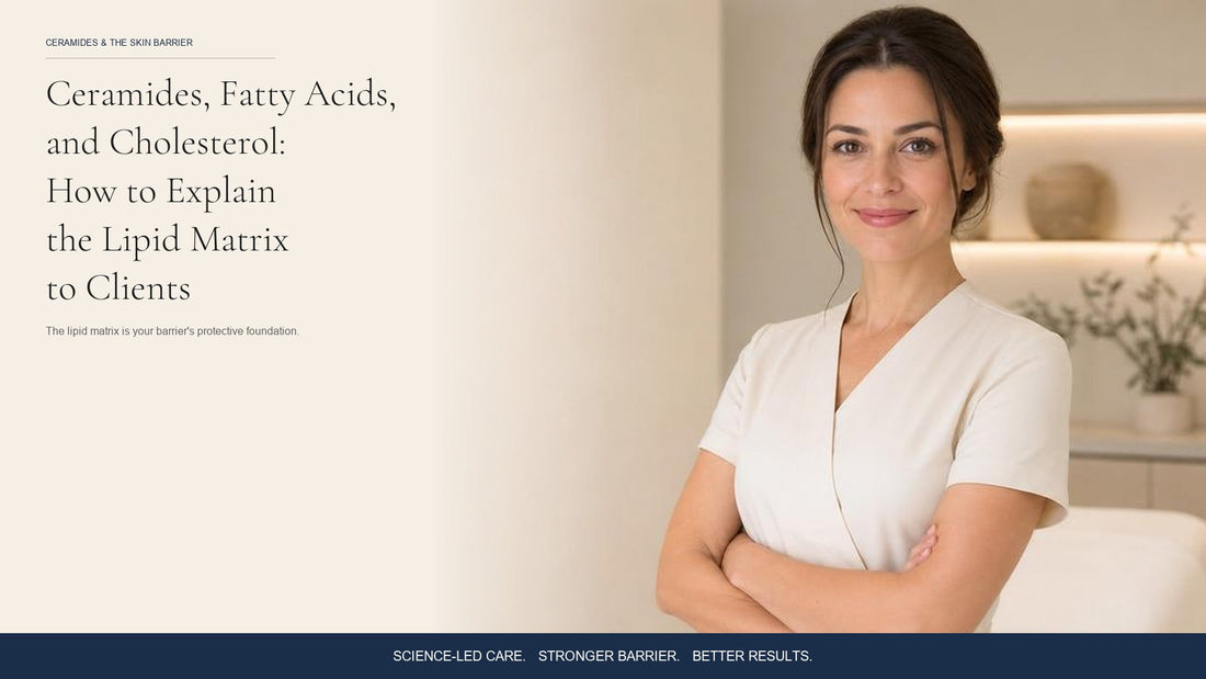 Ceramides, fatty acids and cholesterol — the skin lipid matrix explained